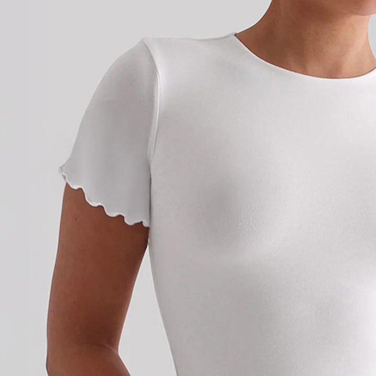 Women Ribbed Slim Fit T-shirt