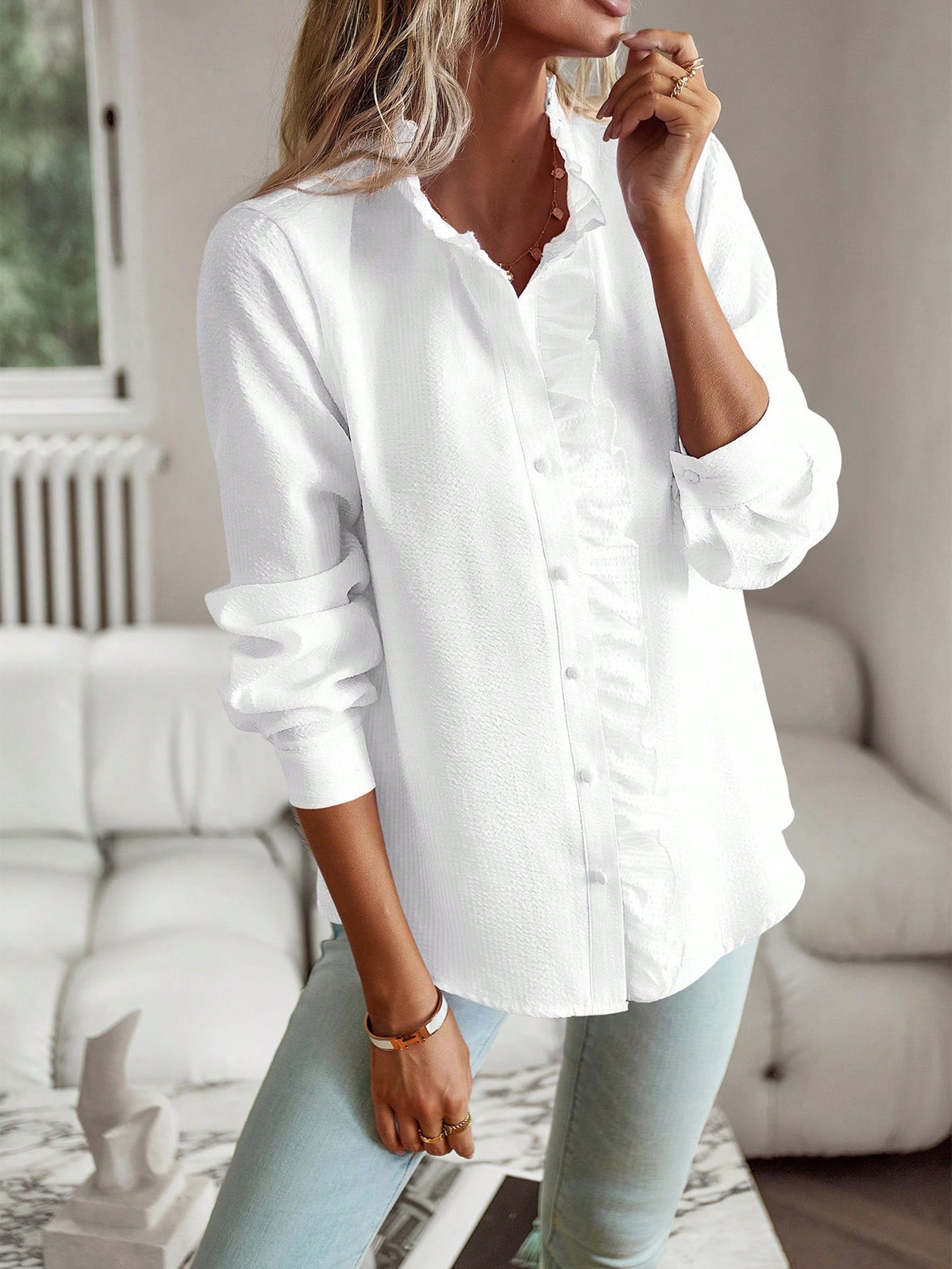Women Opaque Striped Casual Shirt