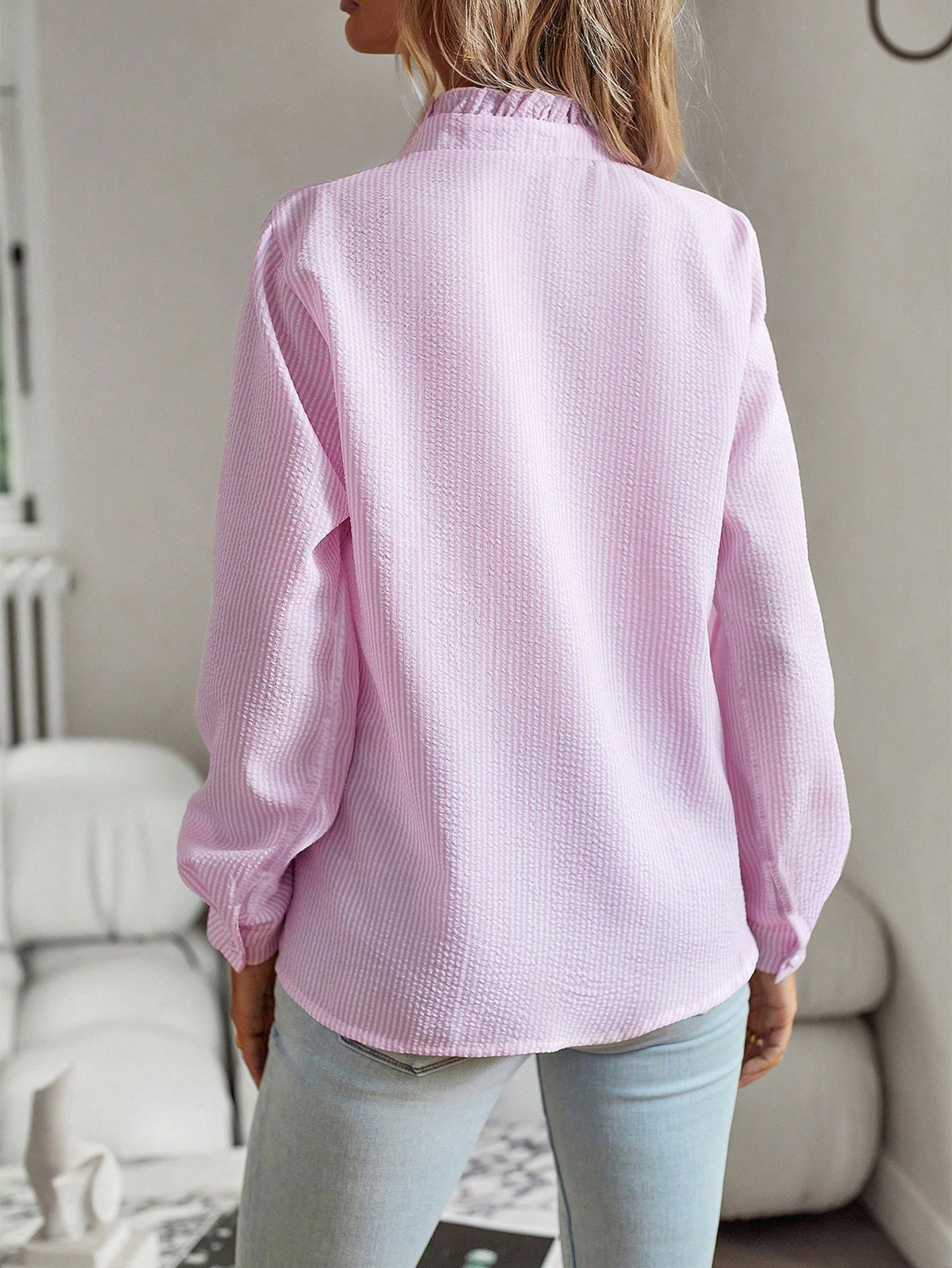 Women Opaque Striped Casual Shirt
