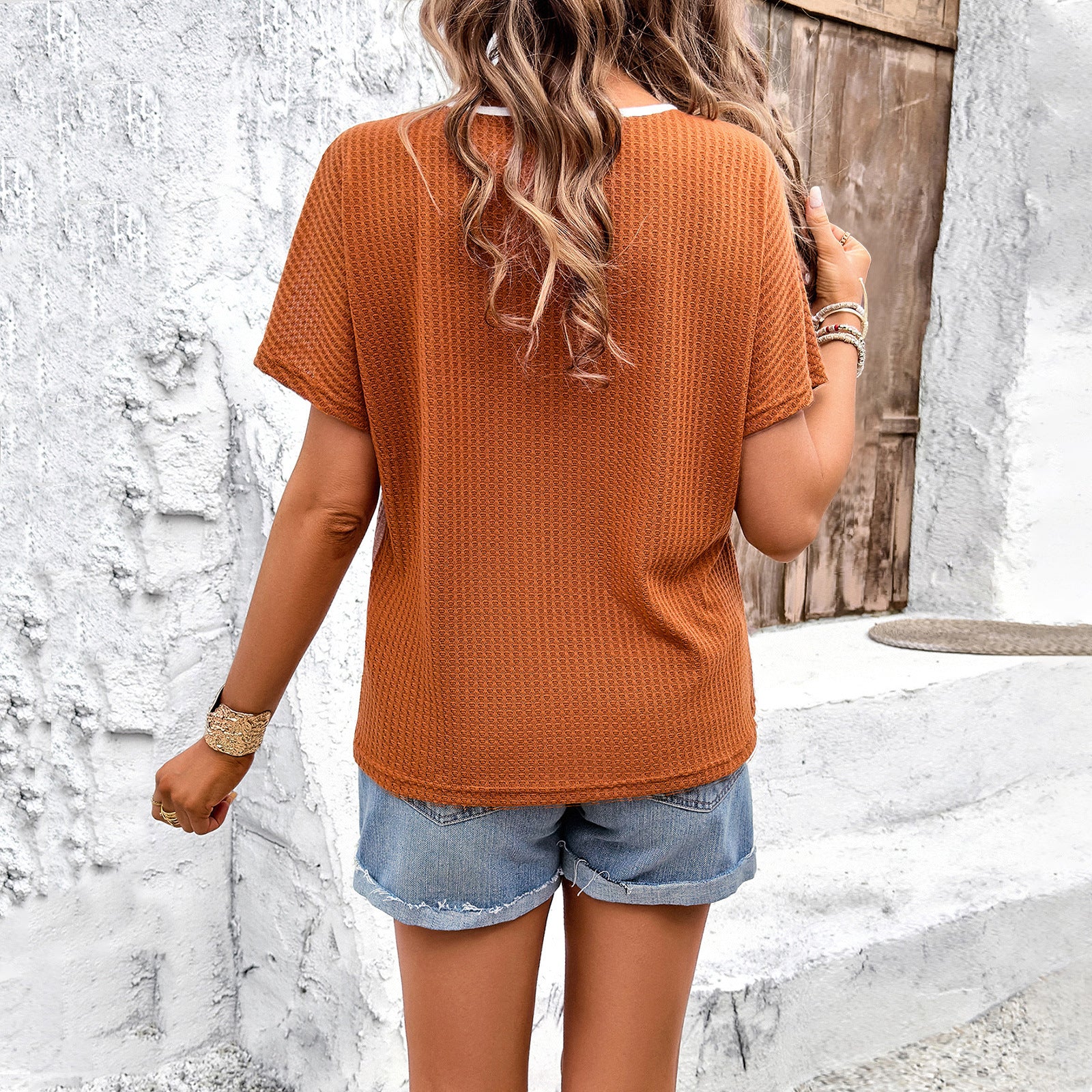 Extended Sleeves Crepe Top