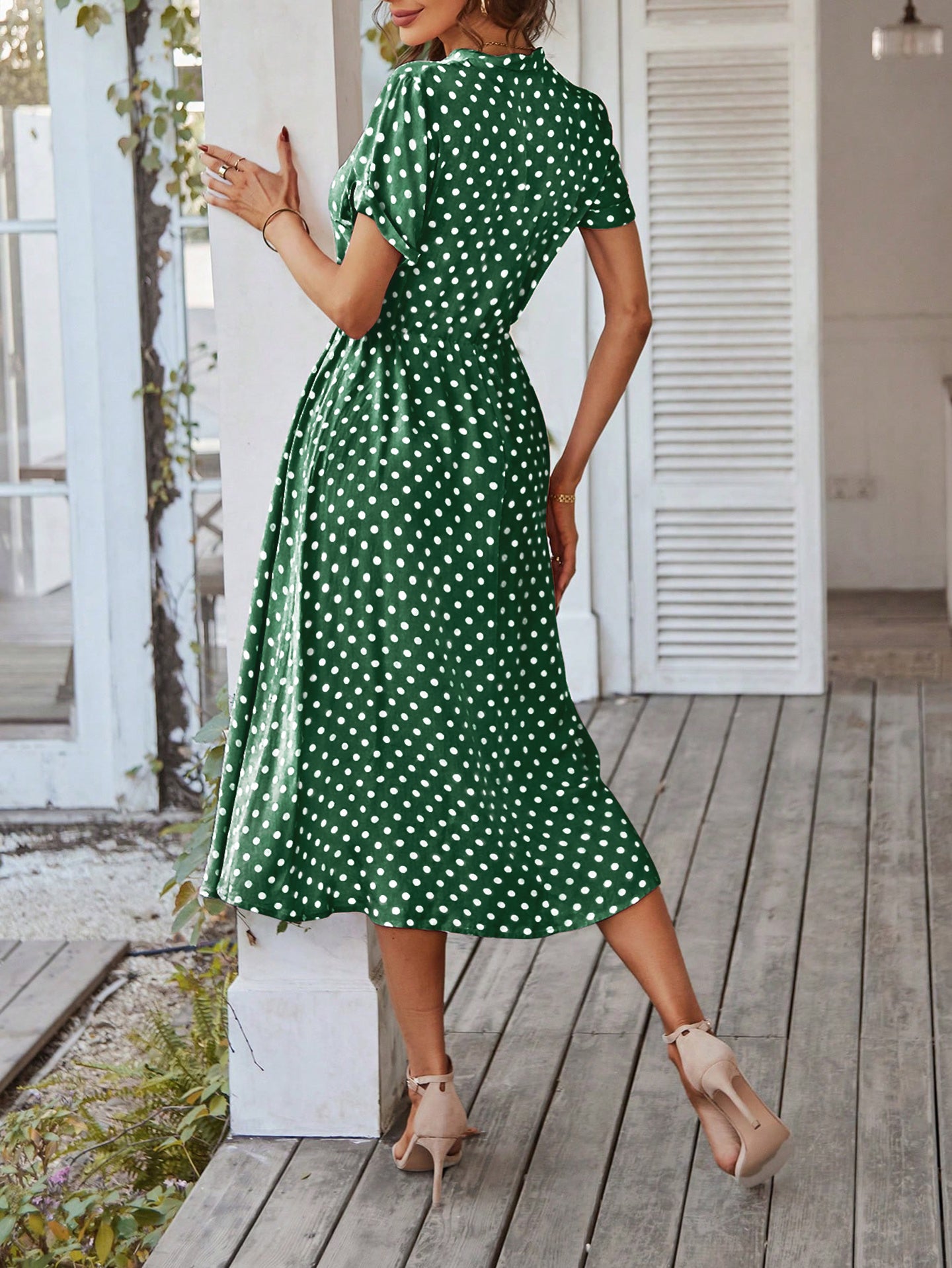 Women Print Georgette Fit & Flare Dress
