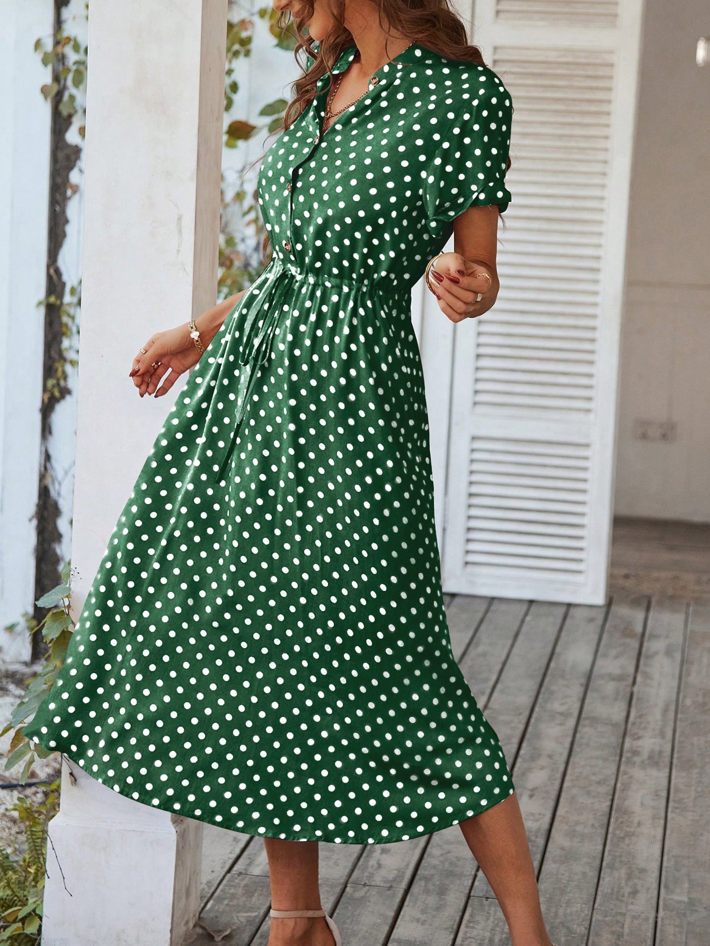 Women Print Georgette Fit & Flare Dress