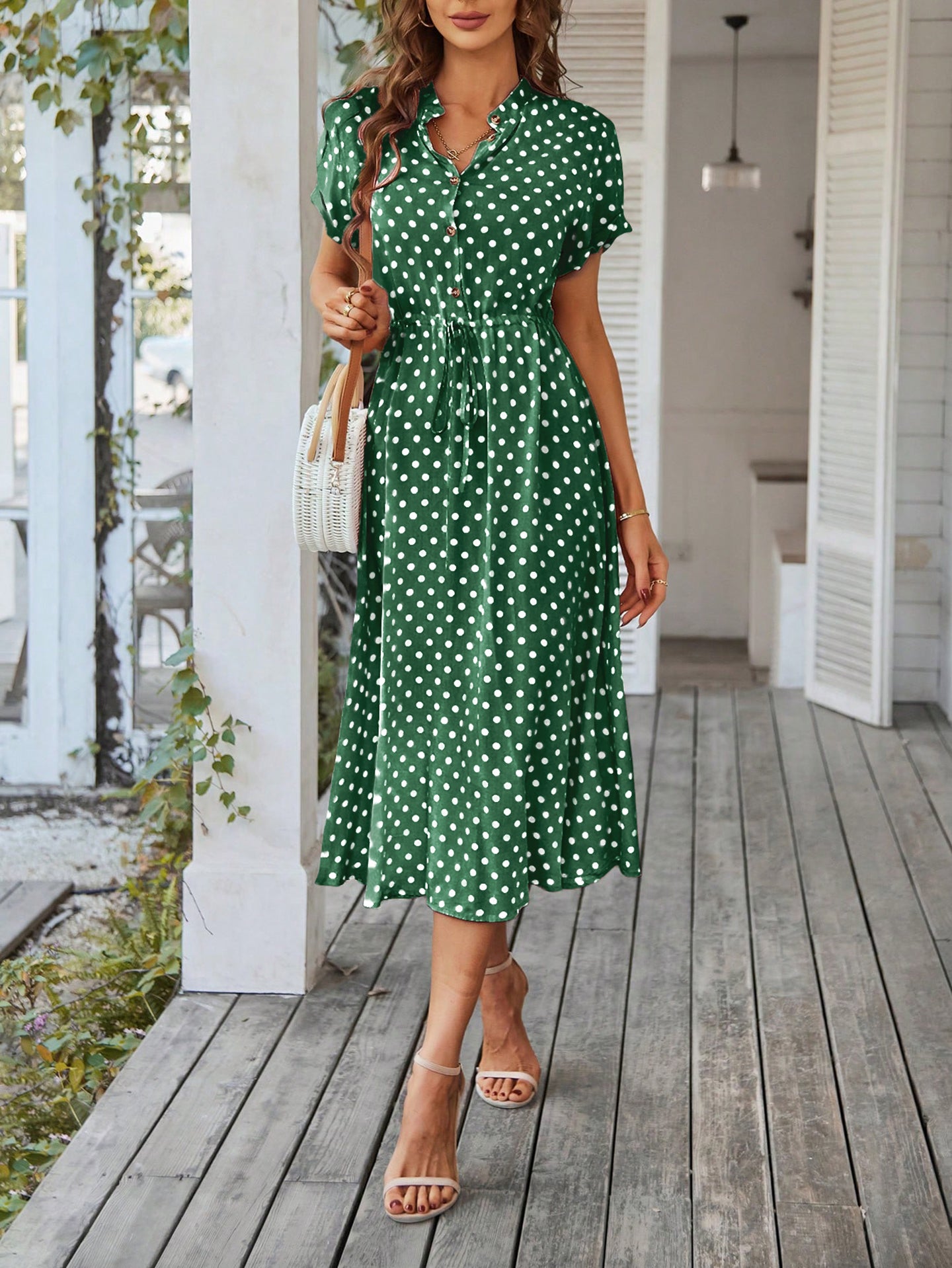 Women Print Georgette Fit & Flare Dress