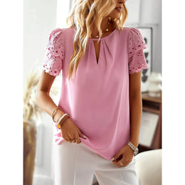 Women Keyhole Neck Top