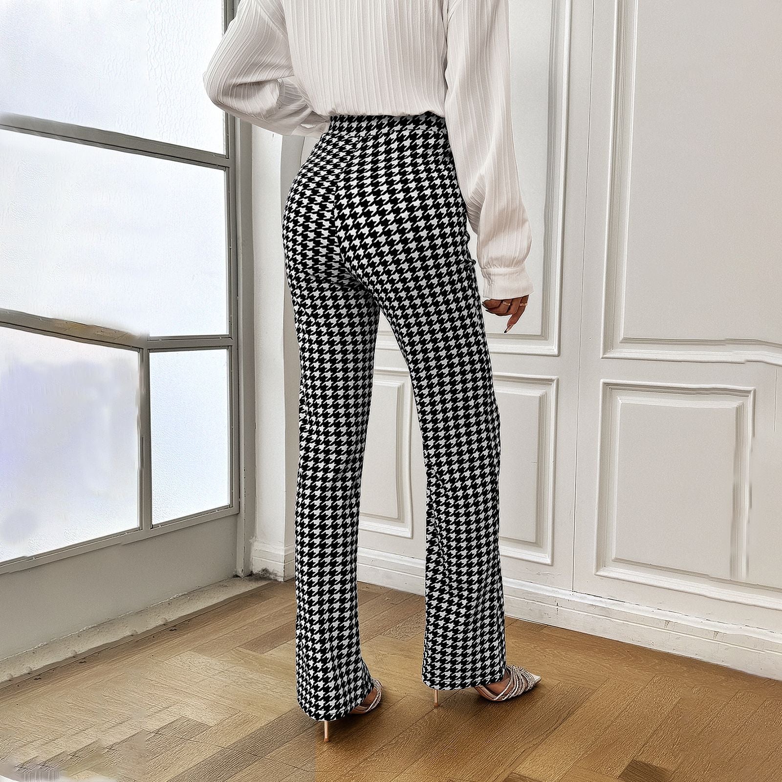 Women High-Rise Easy Wash Trousers