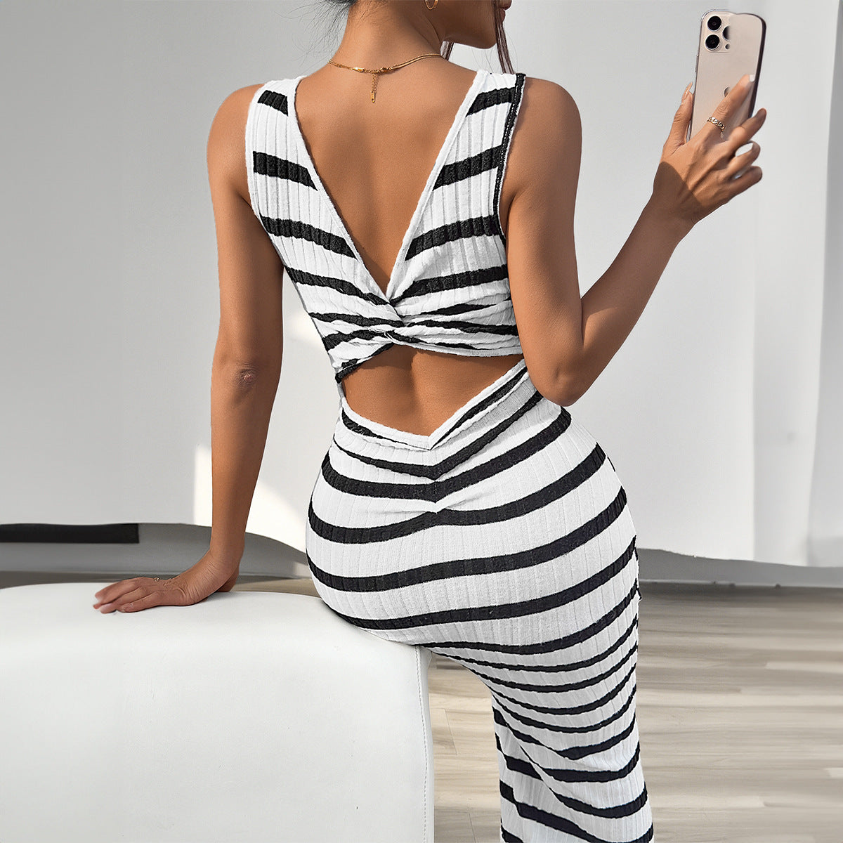 Striped Maxi Dress
