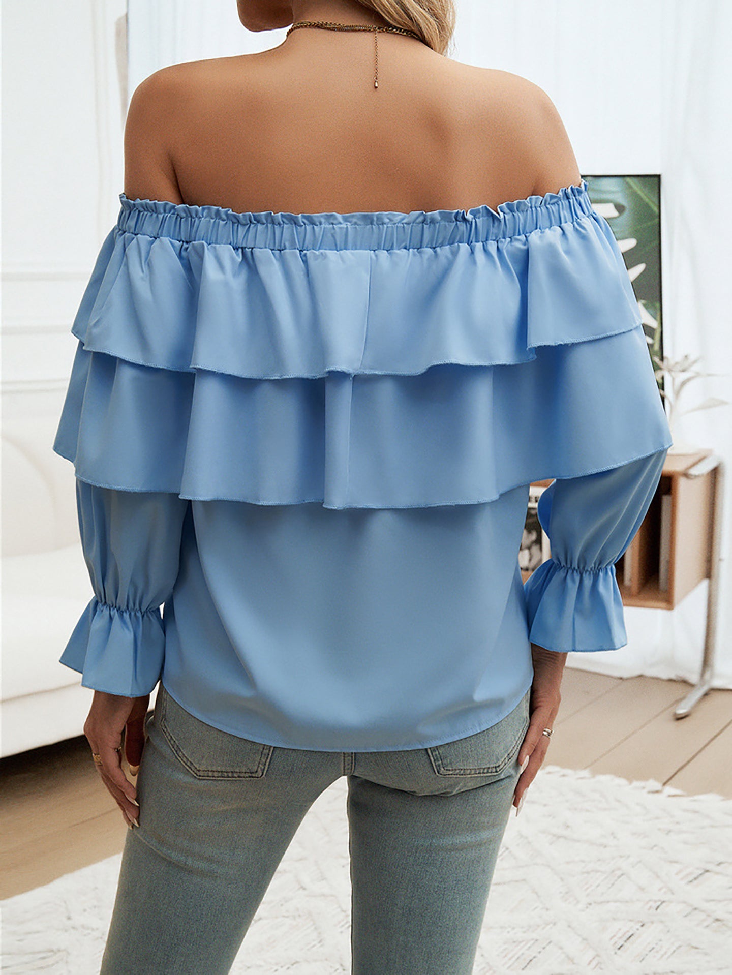 Women Solid Off-Shoulder Top