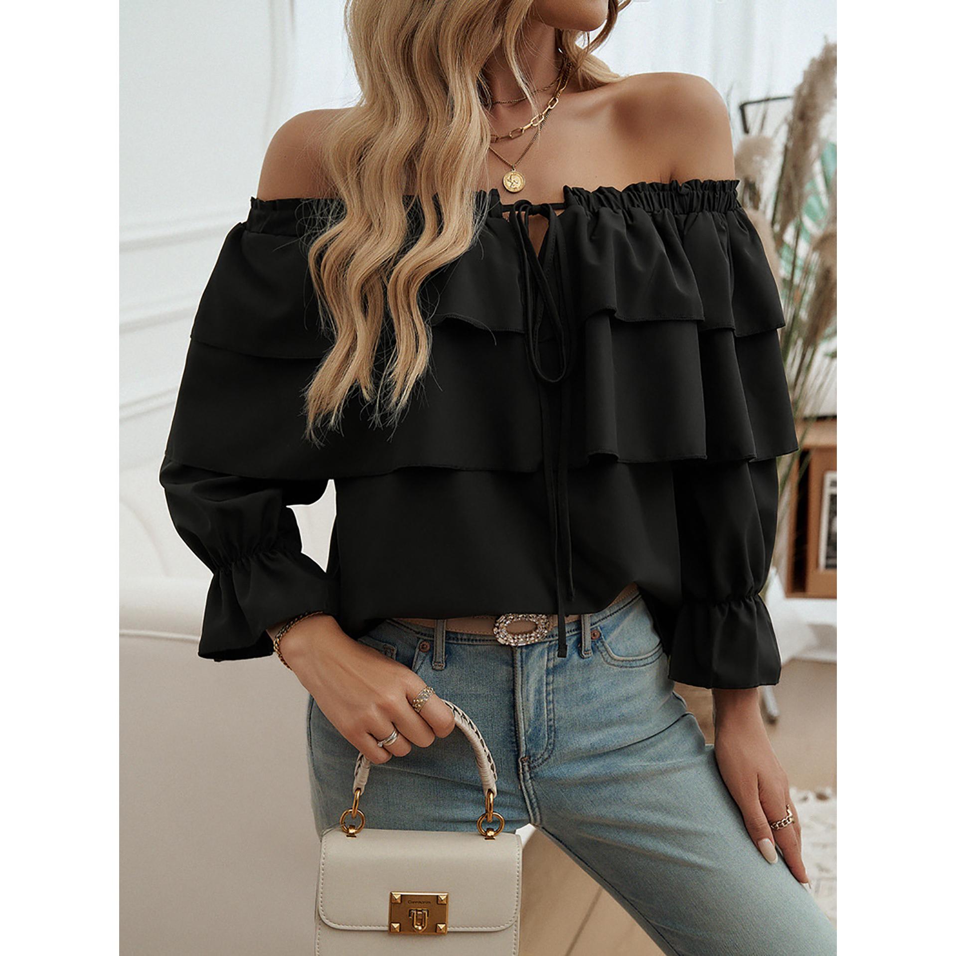 Women Solid Off-Shoulder Top
