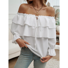 Women Solid Off-Shoulder Top