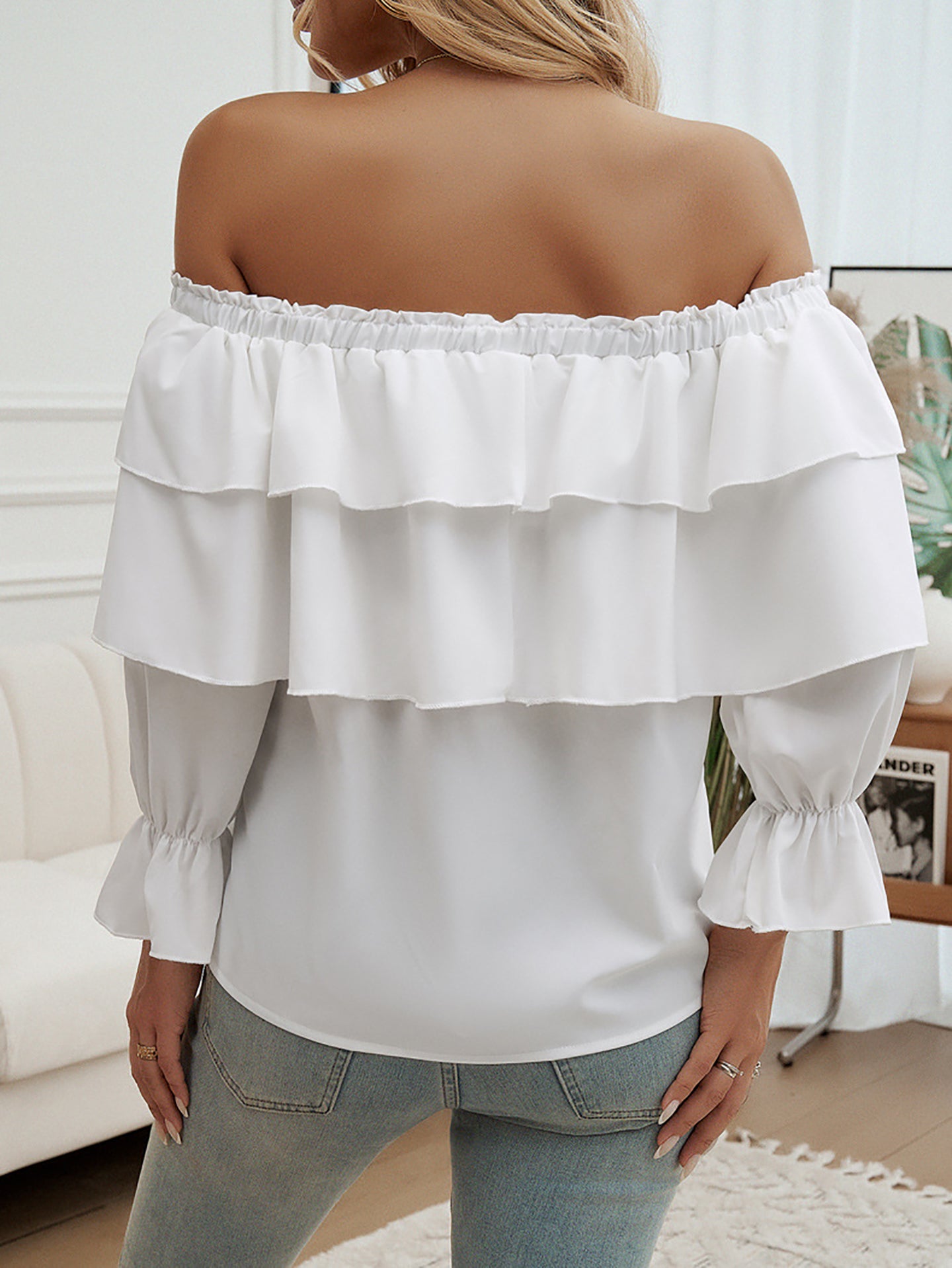 Women Solid Off-Shoulder Top