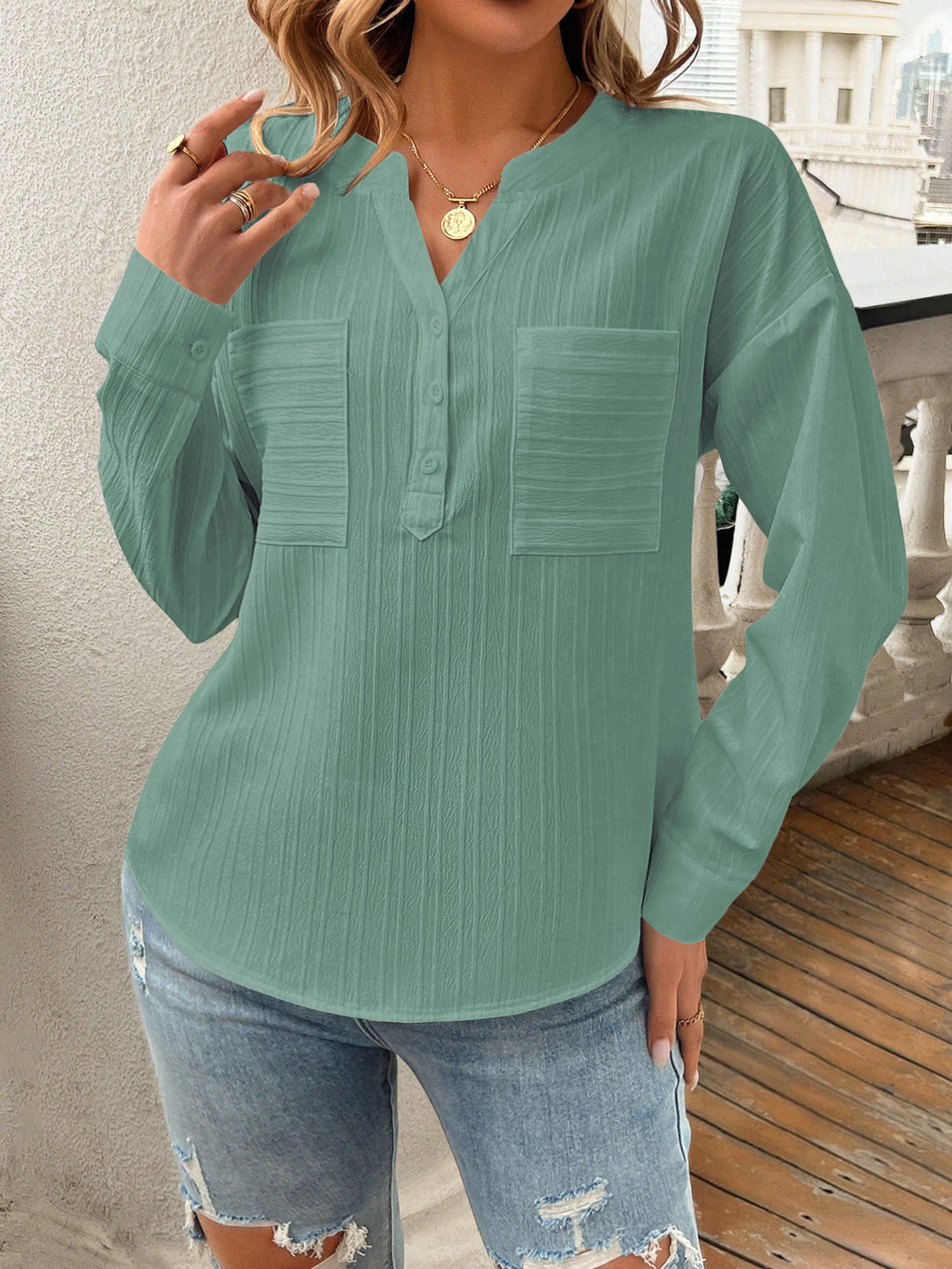 Shirt Style Top