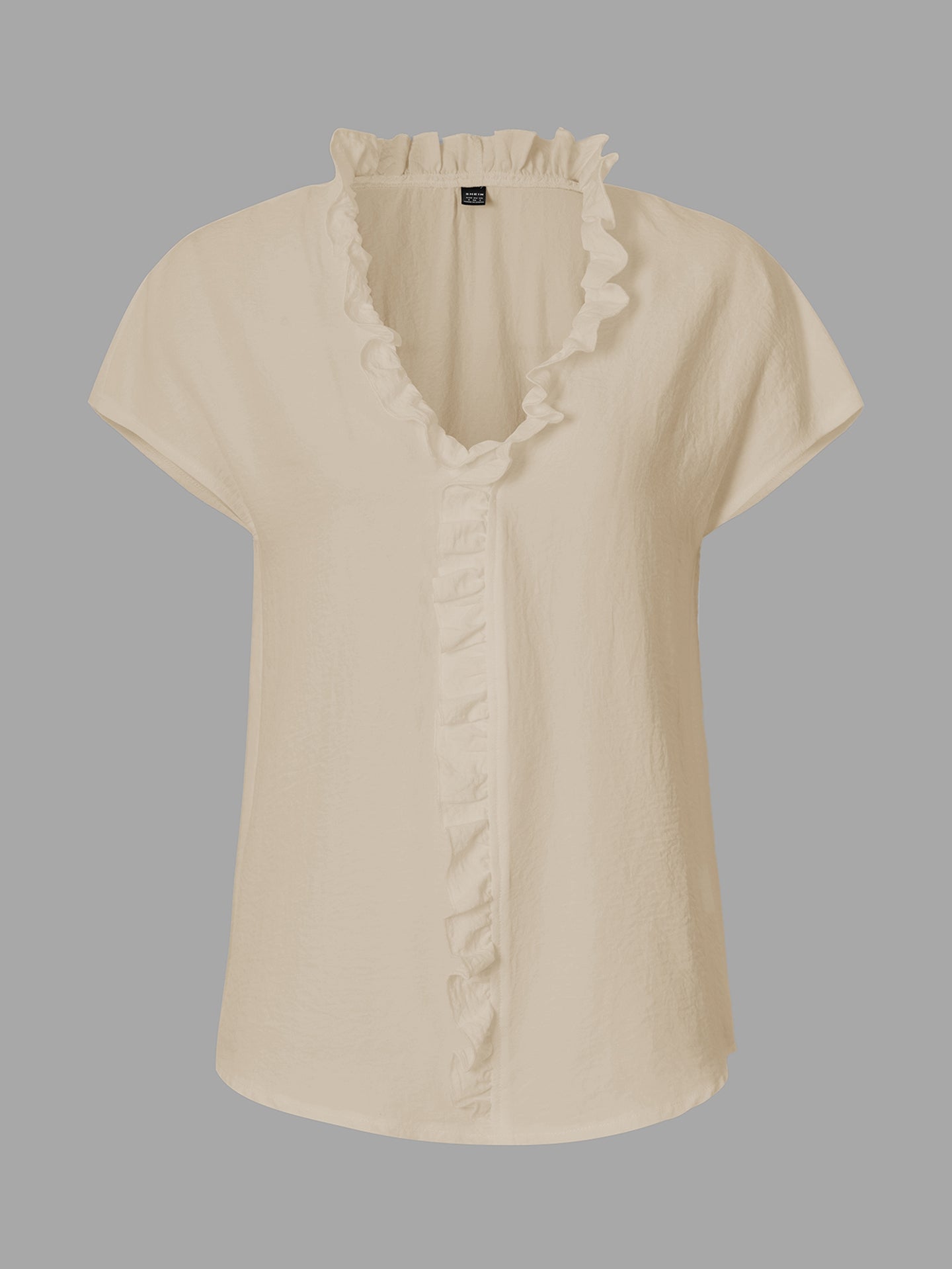 Women V-Neck Ruffles Top