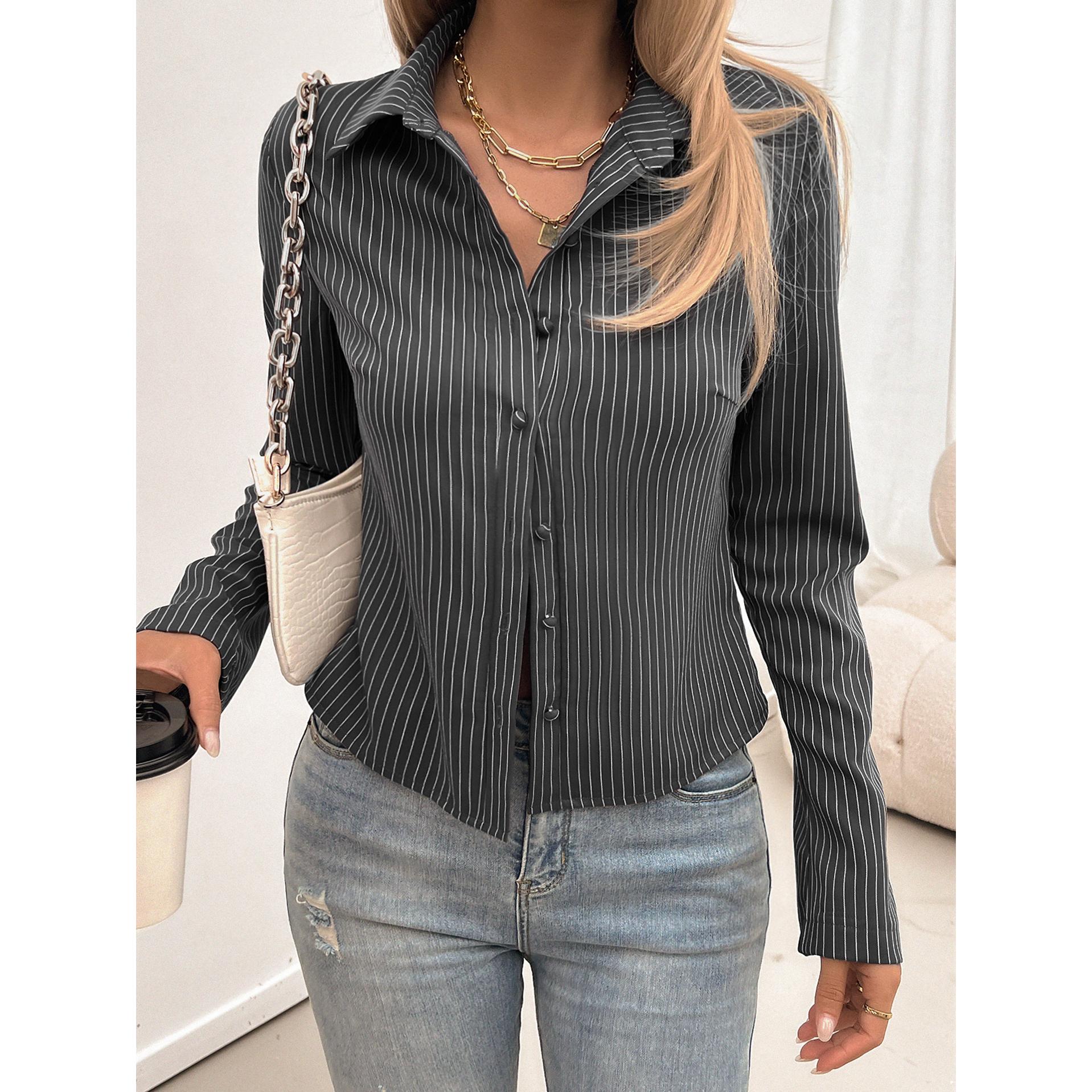 Women Opaque Striped Casual Shirt