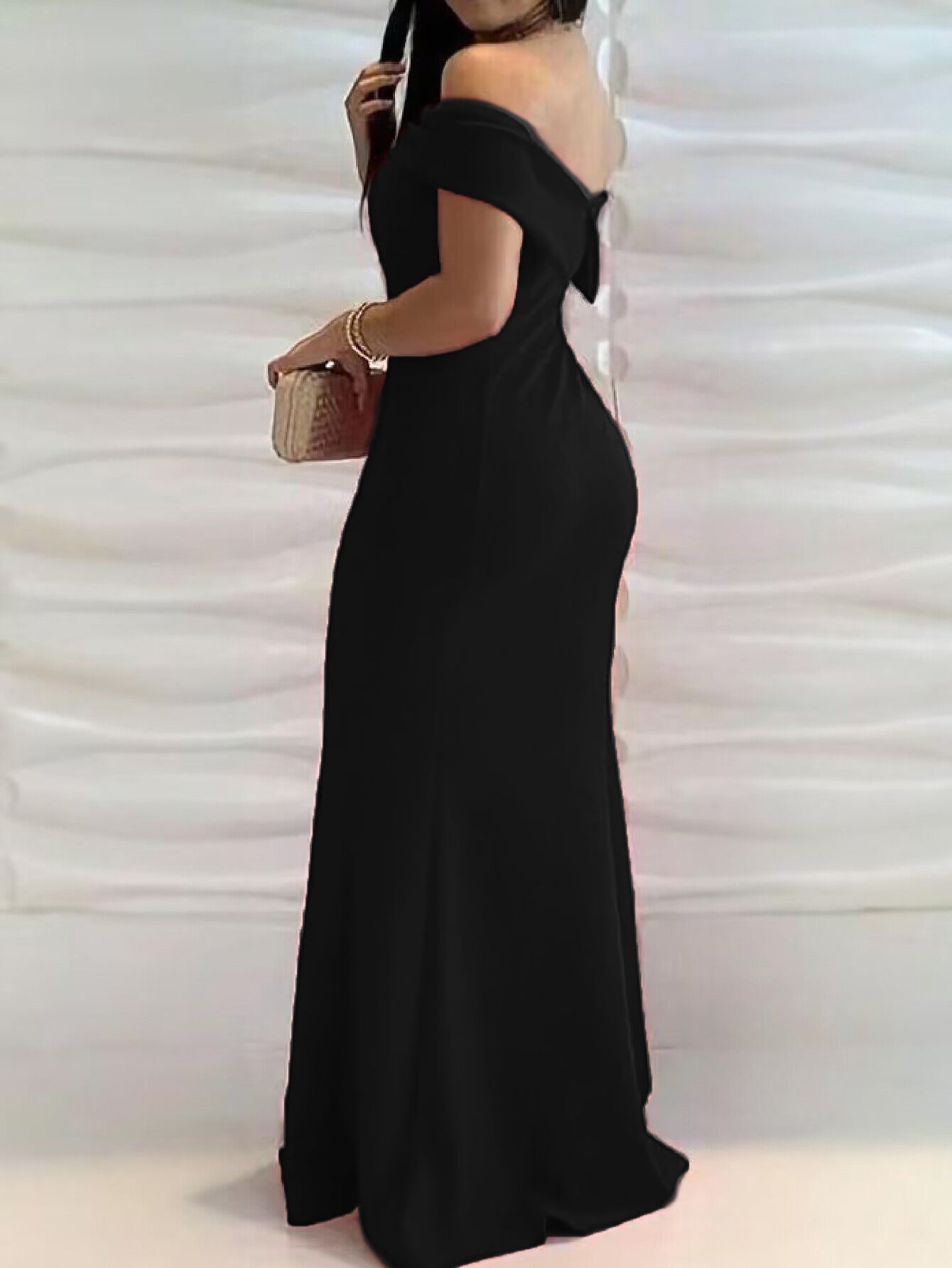 Women Off-Shoulder Maxi Dress
