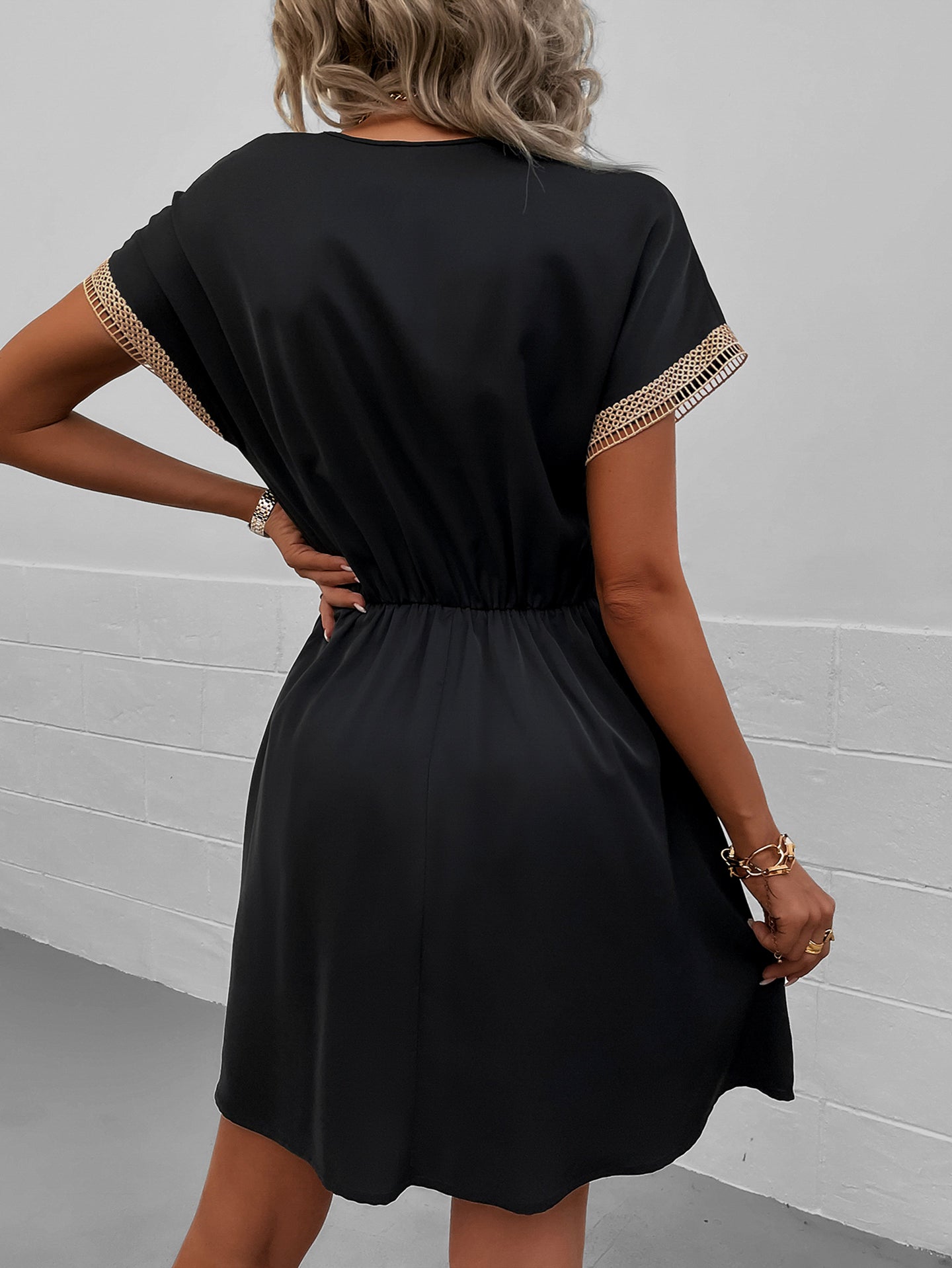 Women Applique A-Line Dress