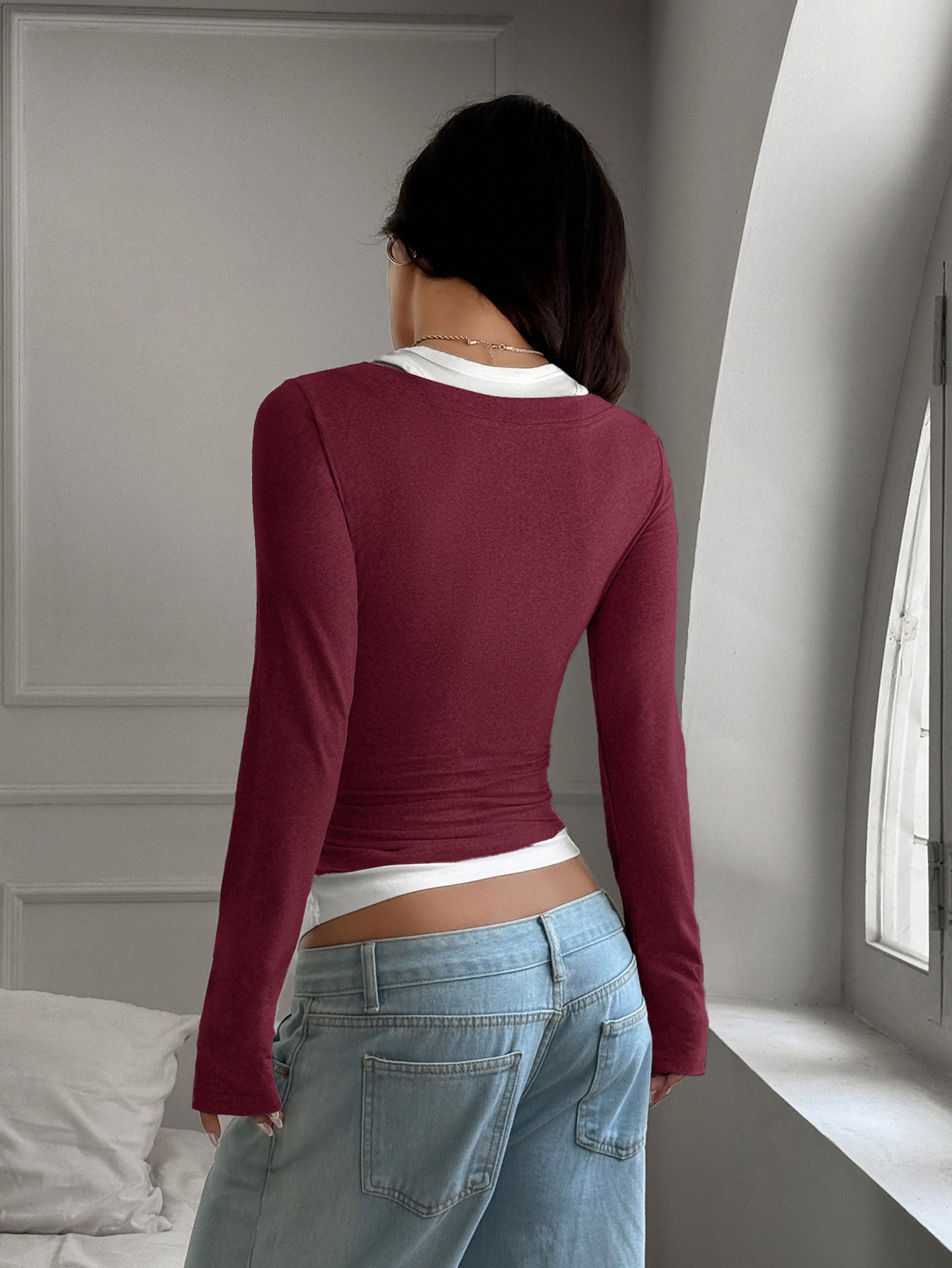 Women Sweetheart Neck Crop Top