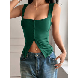 Women Crop Fitted Top