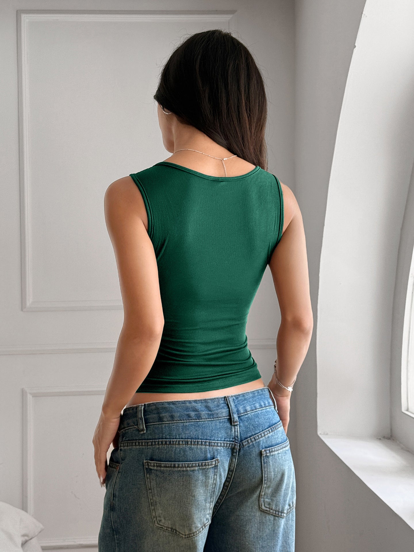 Women Crop Fitted Top