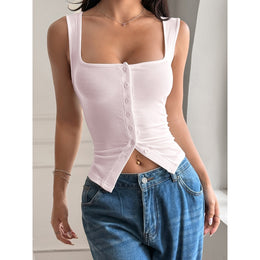 Women Square Neck Crop Top