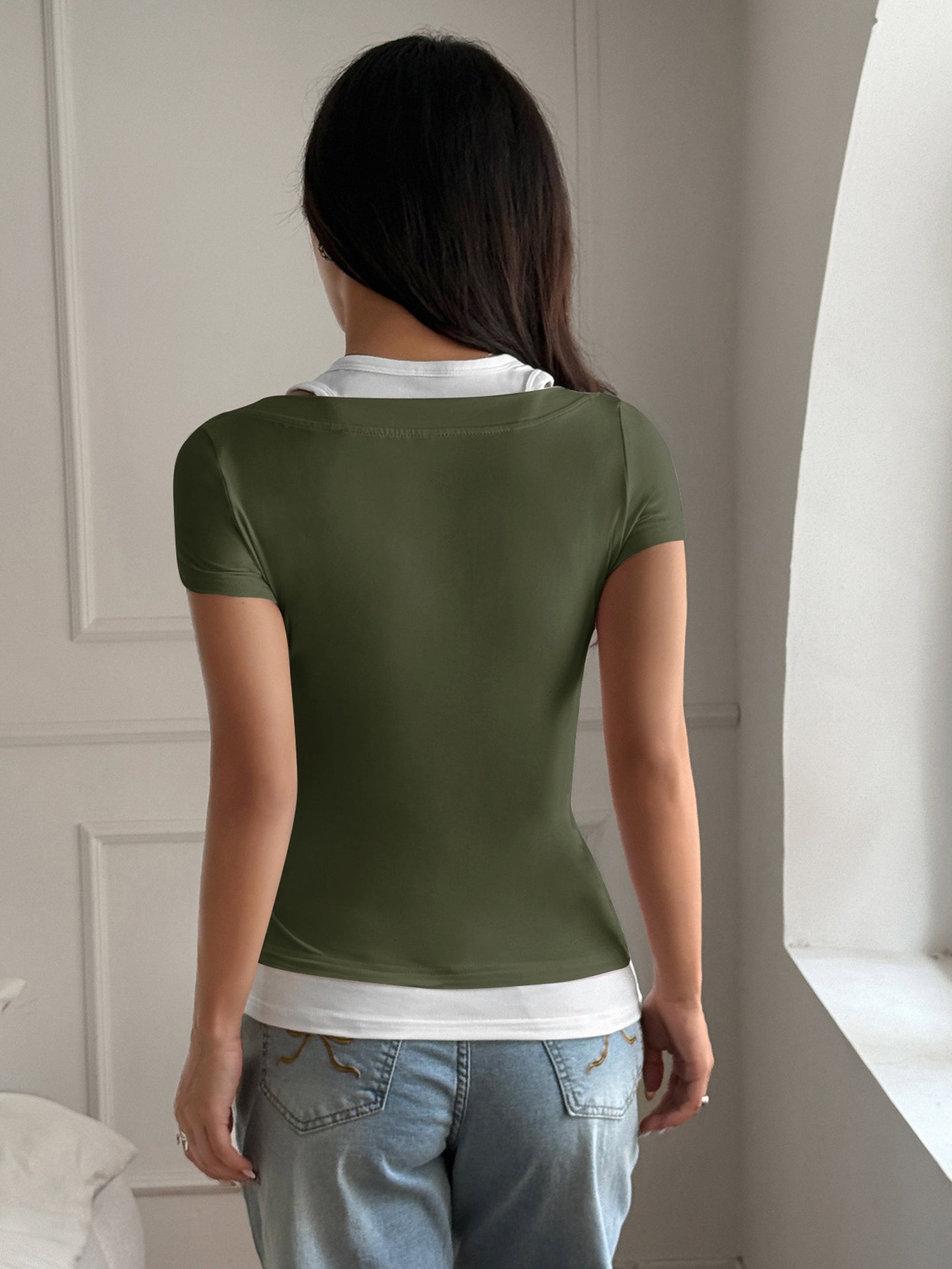 Women Solid Top