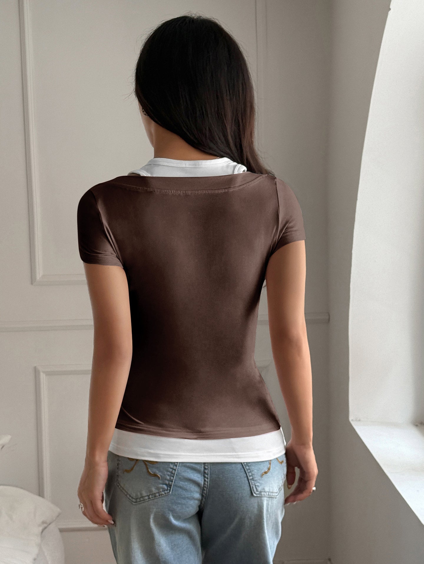 Women Casual Fitted Top