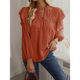 Women Embroidered Peplum Top