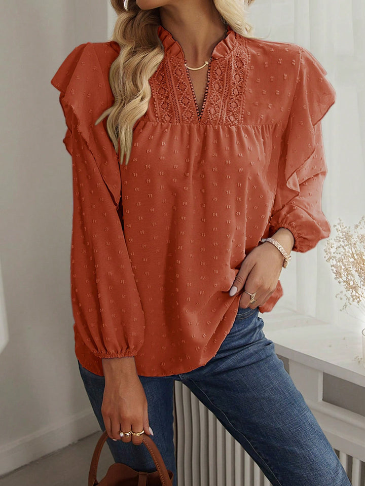 Women Embroidered Peplum Top