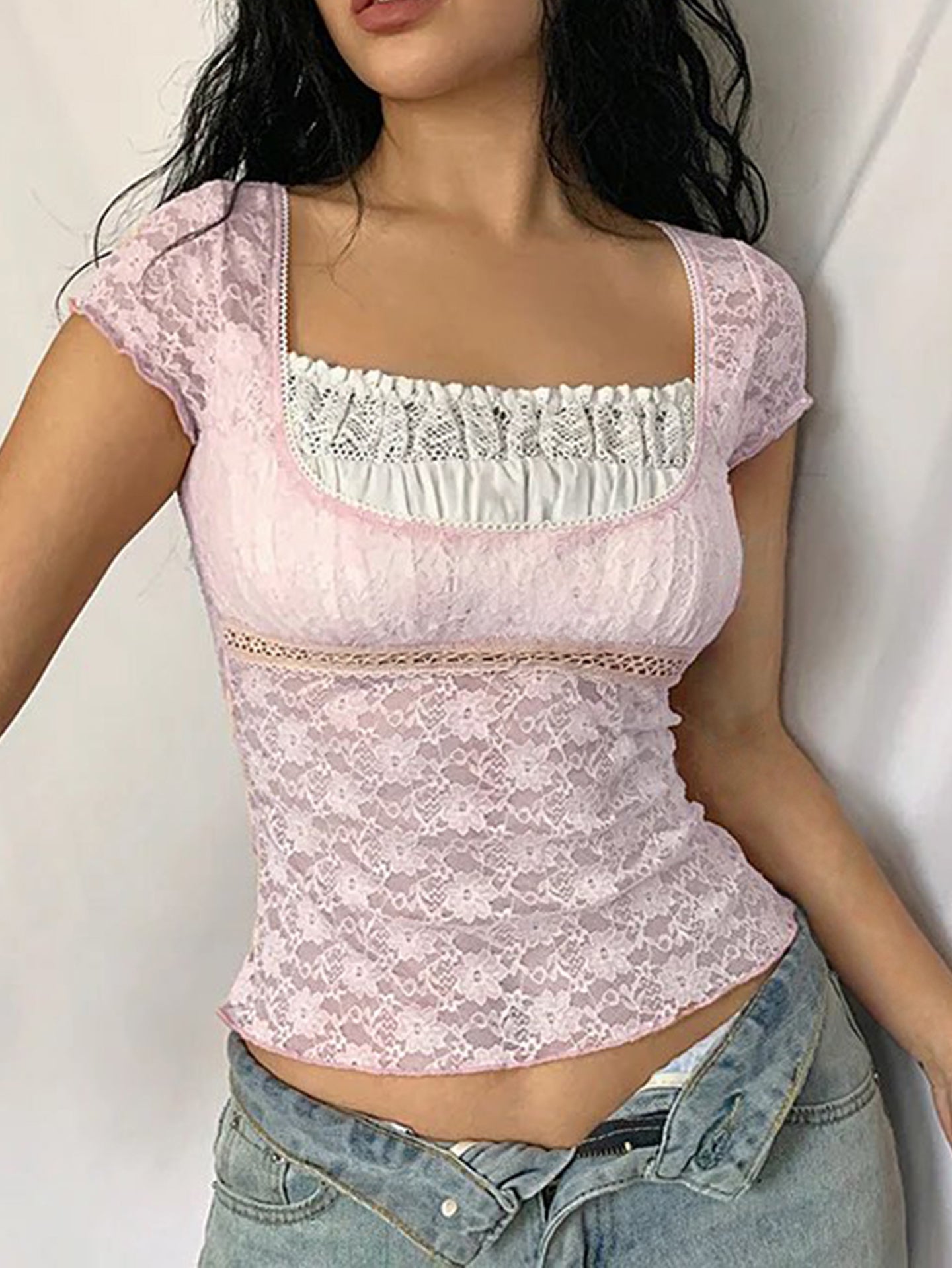 Women Abstract Printed Fitted Top
