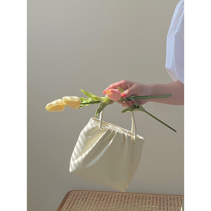 Handheld Bag with Bow Detail
