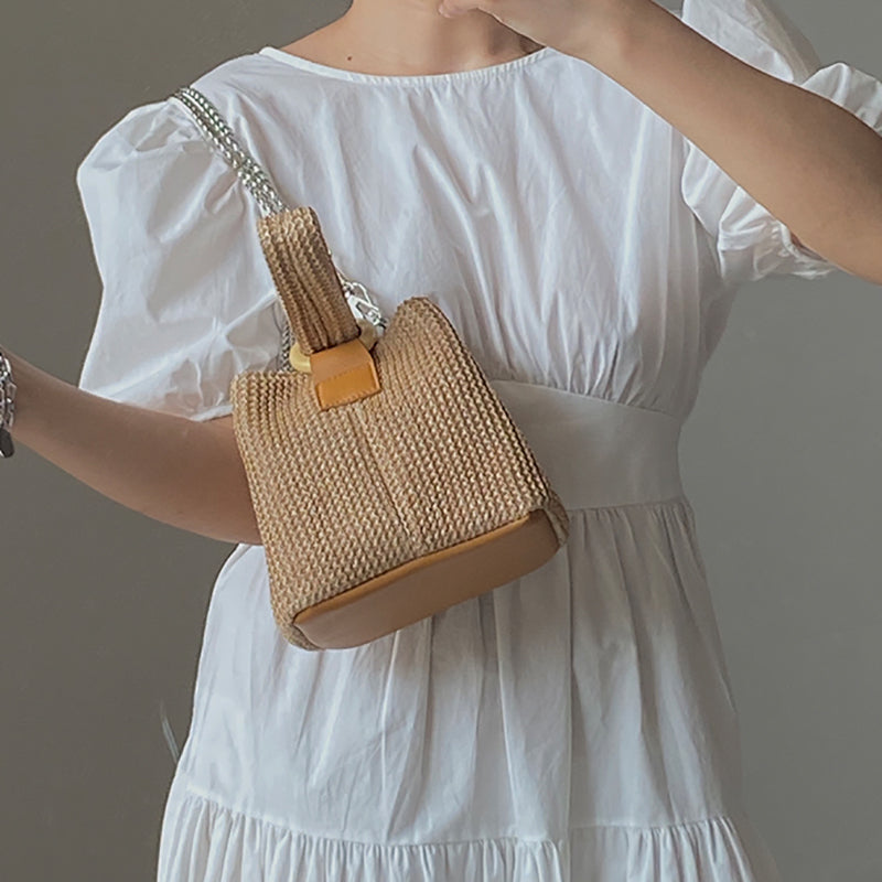 Textured Sling Bag with Tasselled