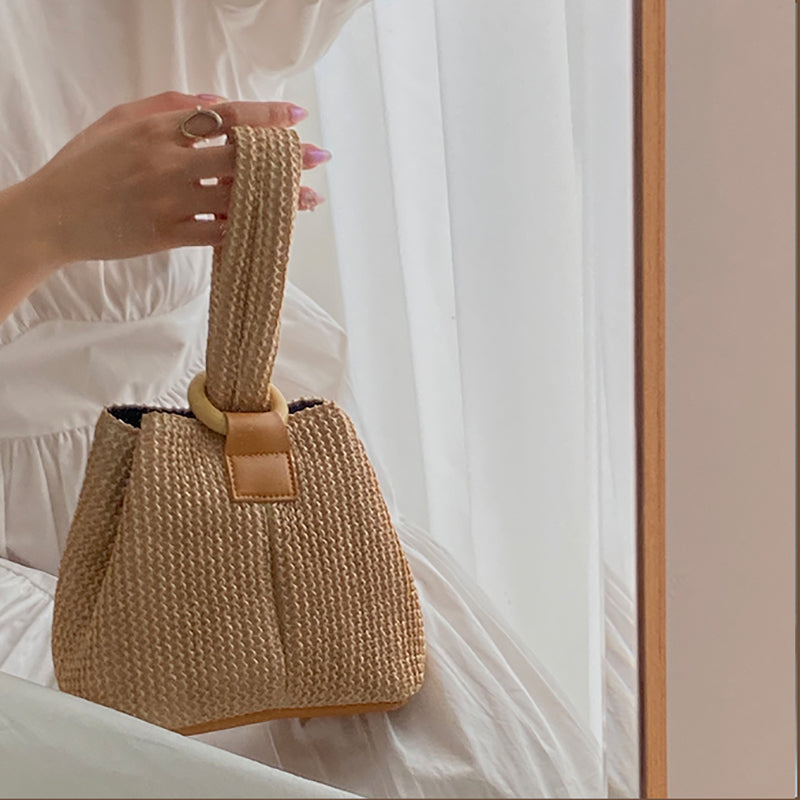 Textured Sling Bag with Tasselled