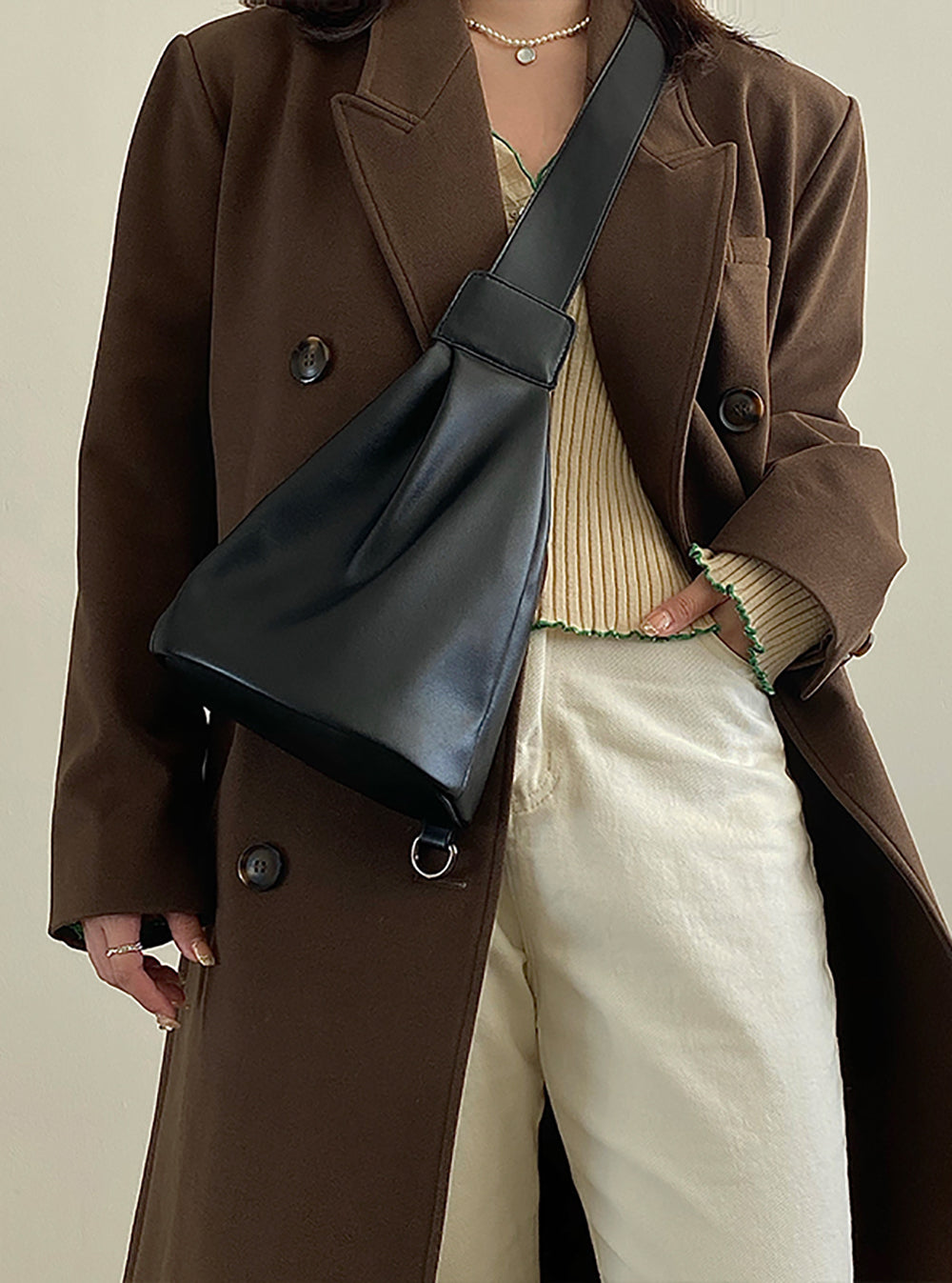 PU Satchel with Applique