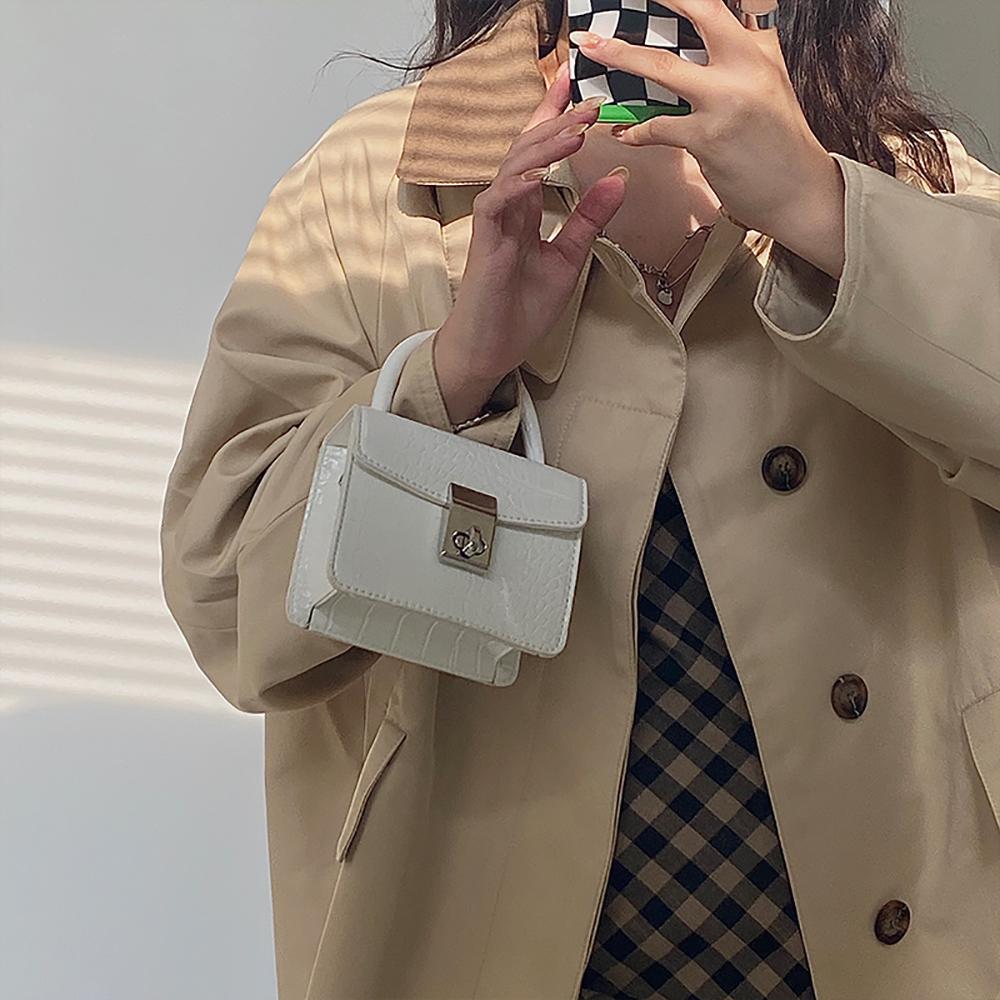 Textured PU Sling Bag with Quilted