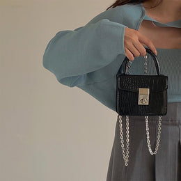 Textured PU Sling Bag with Cut Work