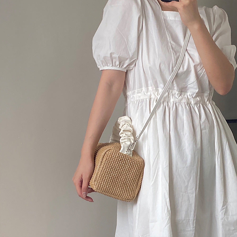 Textured Structured Sling Bag
