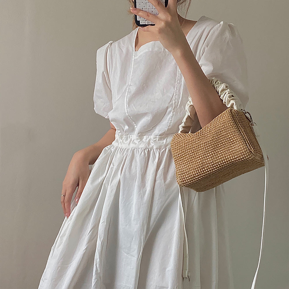Textured Structured Sling Bag