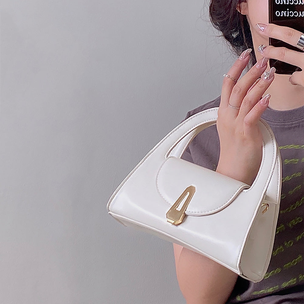 PU Satchel with Applique