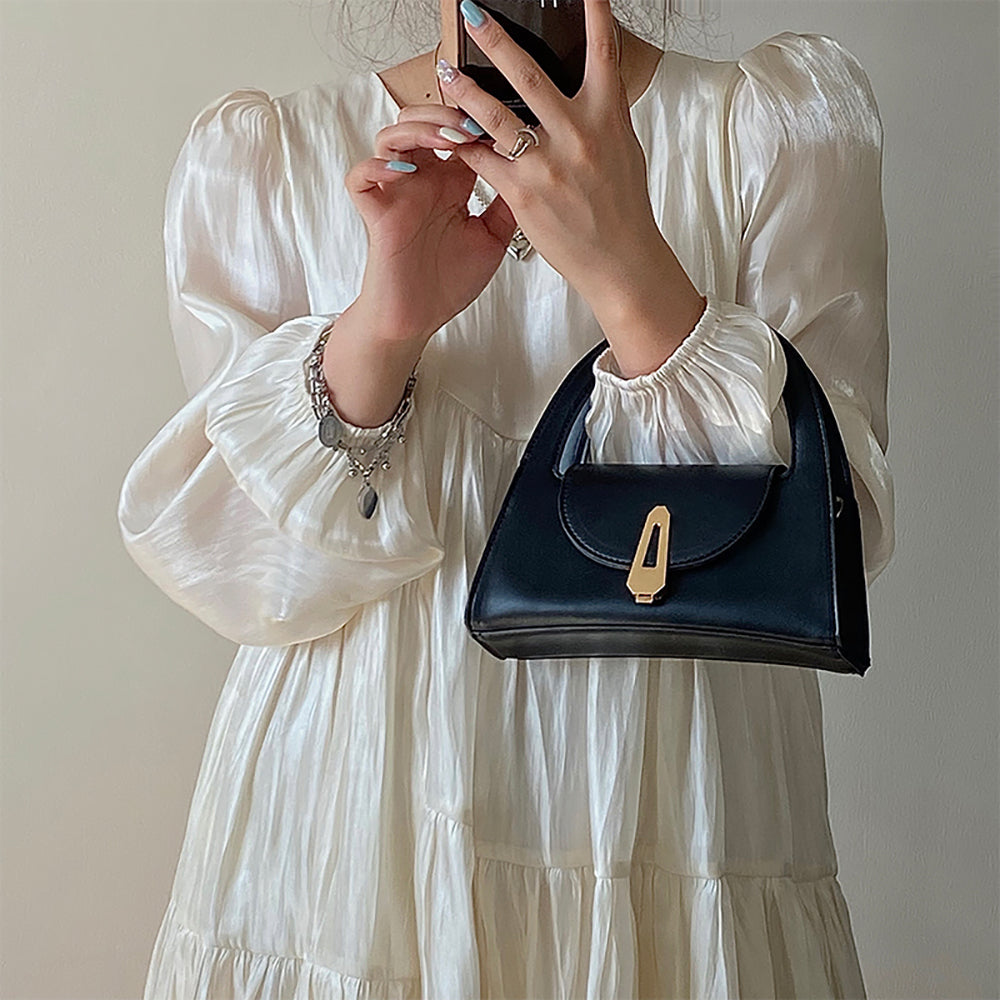 PU Satchel with Applique