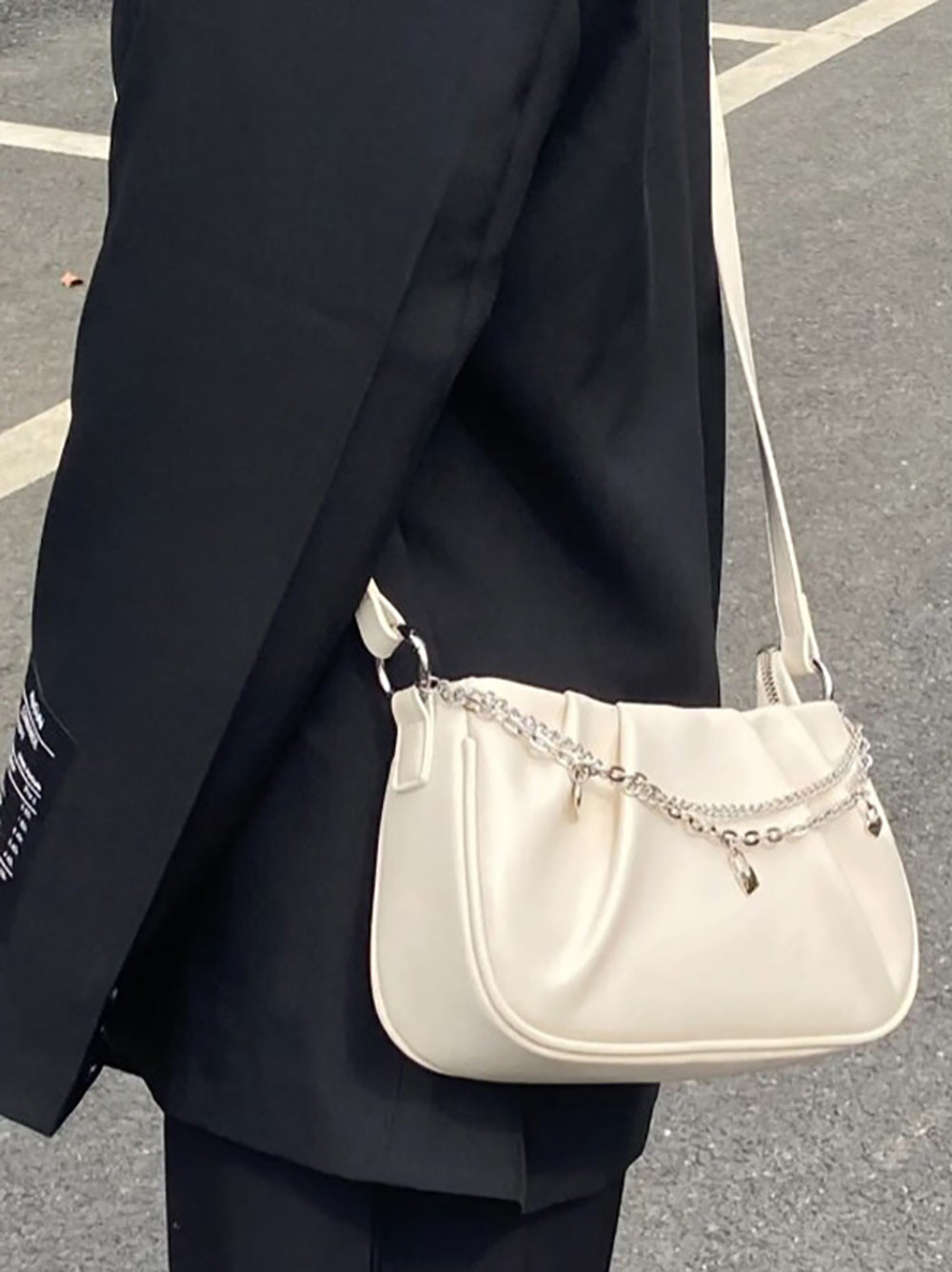 PU Satchel with Applique
