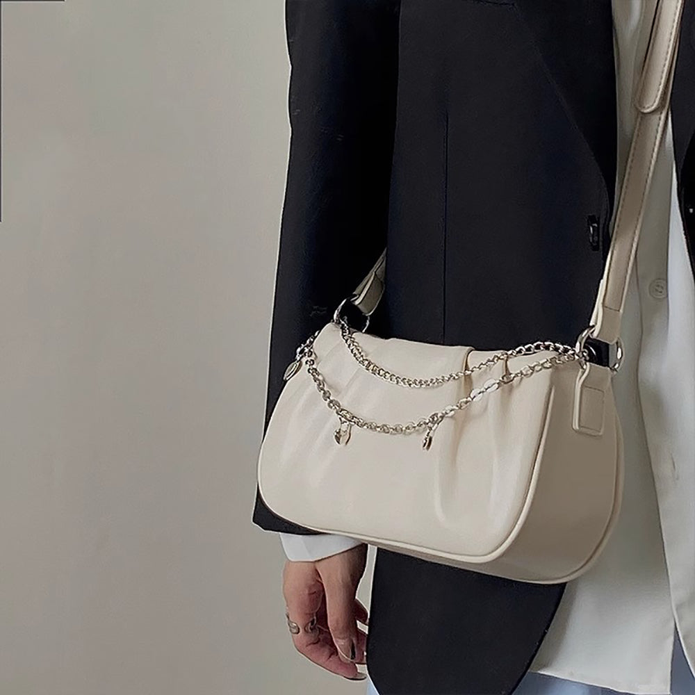 PU Satchel with Applique