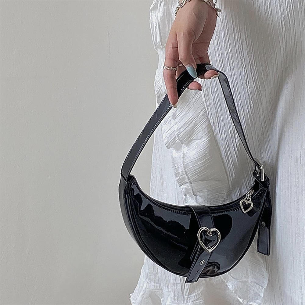 Textured PU Sling Bag with Fringed