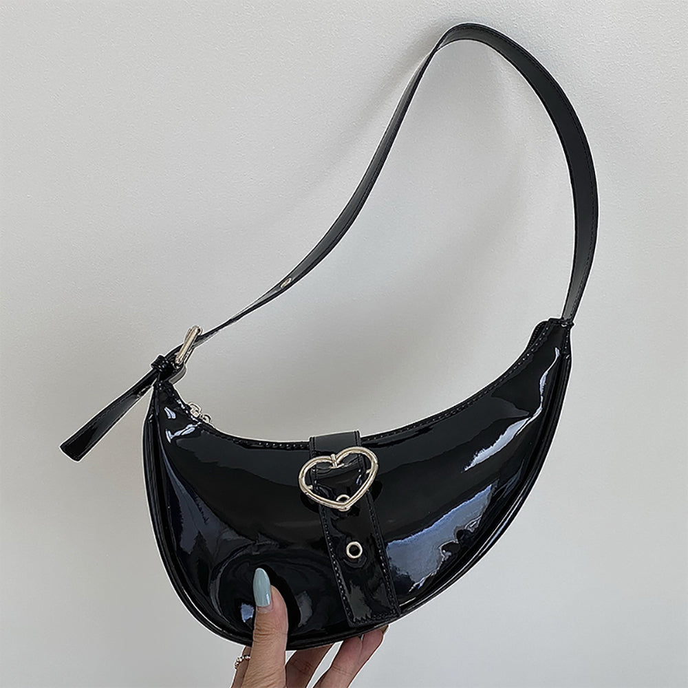 Textured PU Sling Bag with Fringed