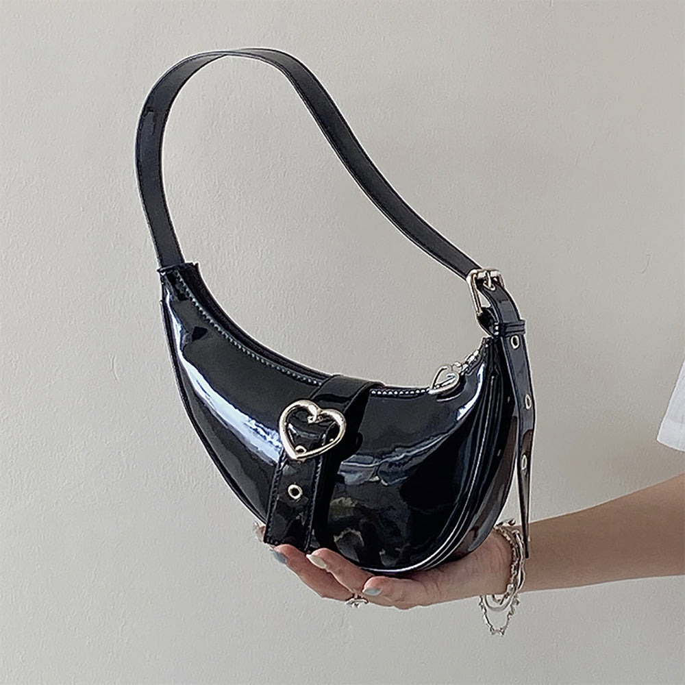 Textured PU Sling Bag with Fringed