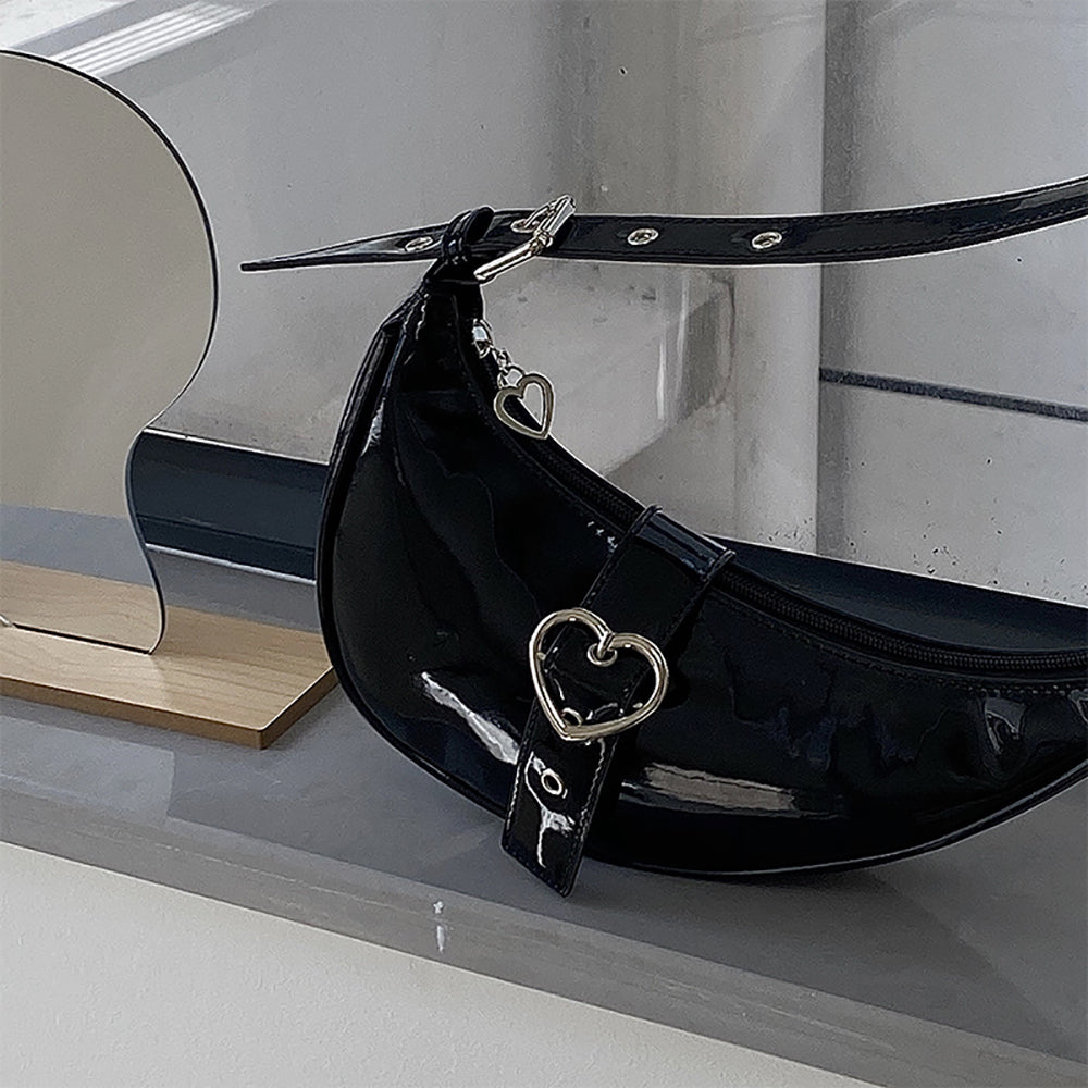 Textured PU Sling Bag with Fringed