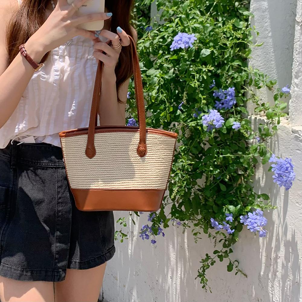 Textured Bucket Sling Bag