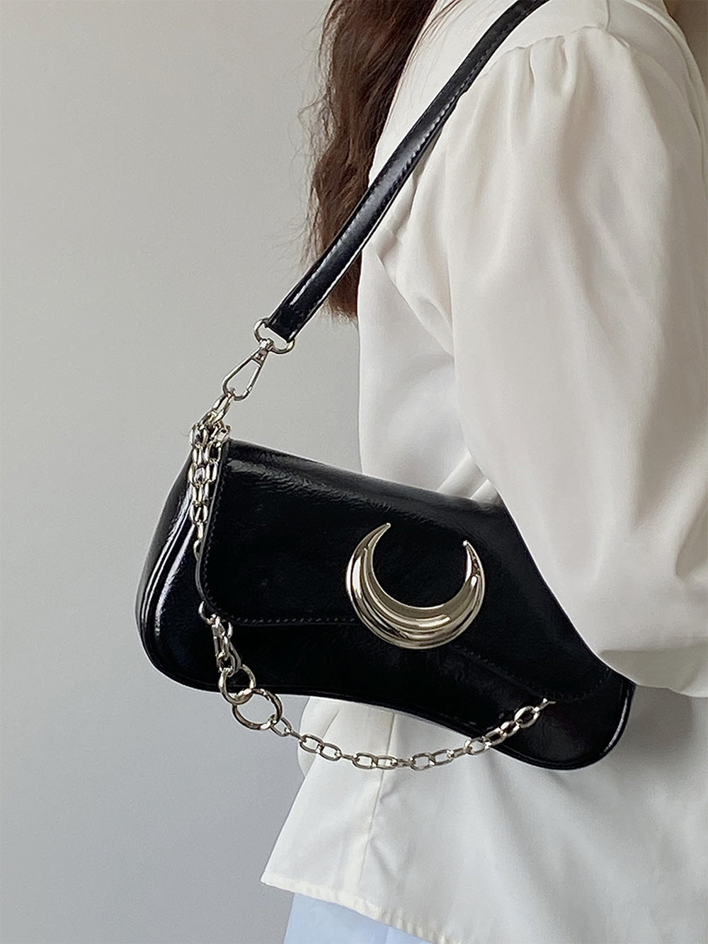 PU Swagger Sling Bag with Applique