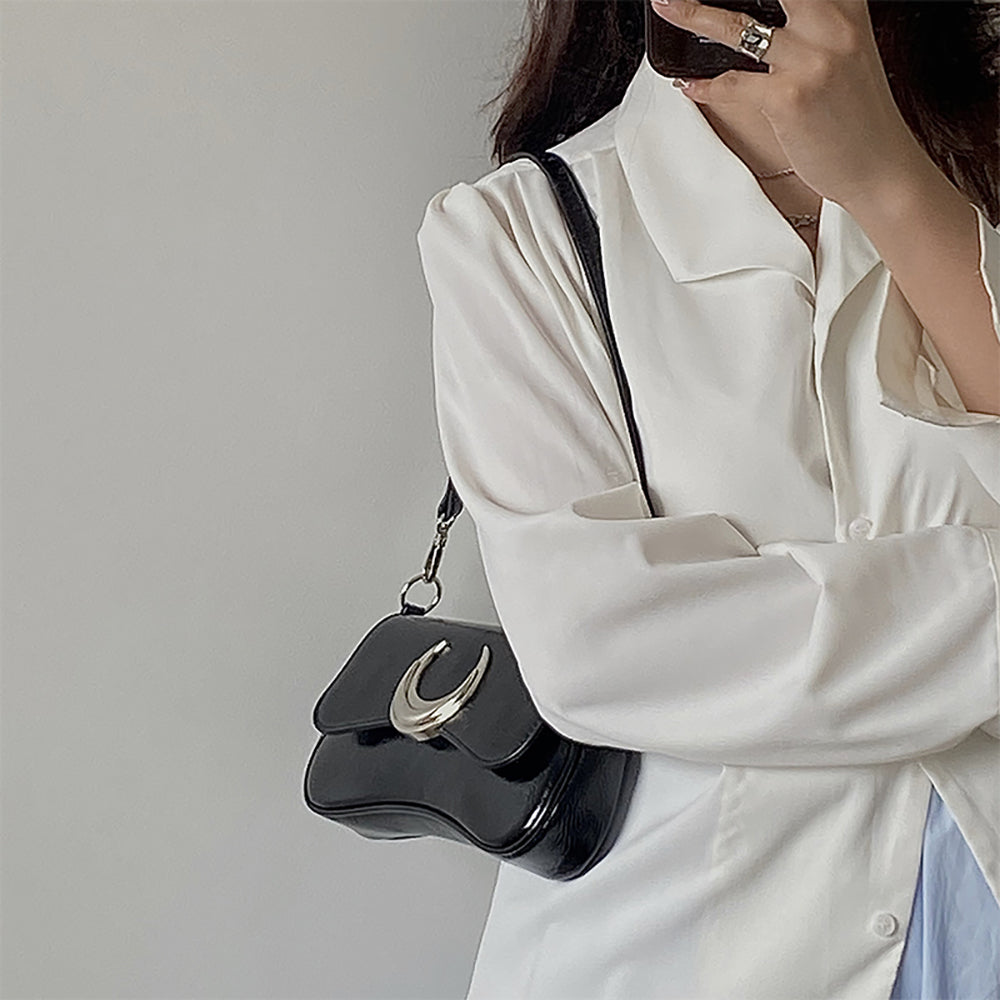 PU Swagger Sling Bag with Applique
