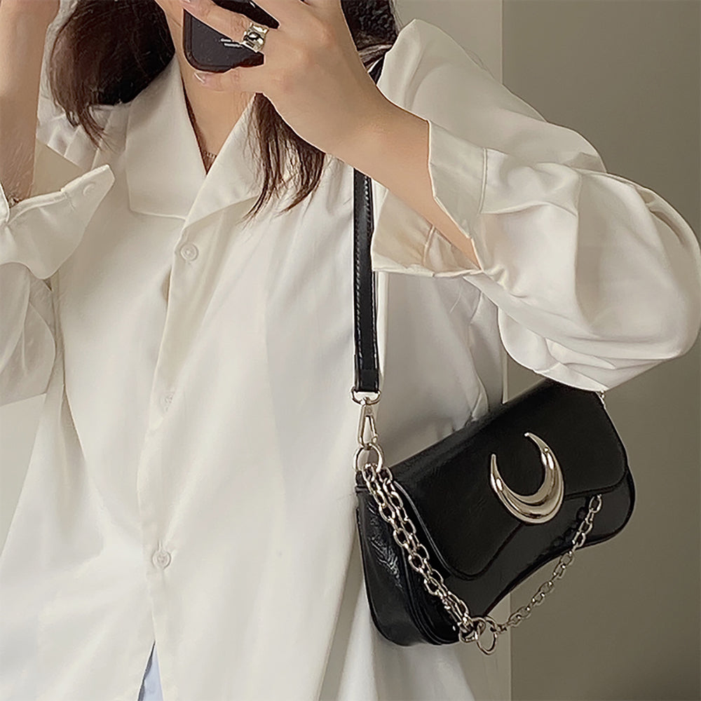 PU Swagger Sling Bag with Applique