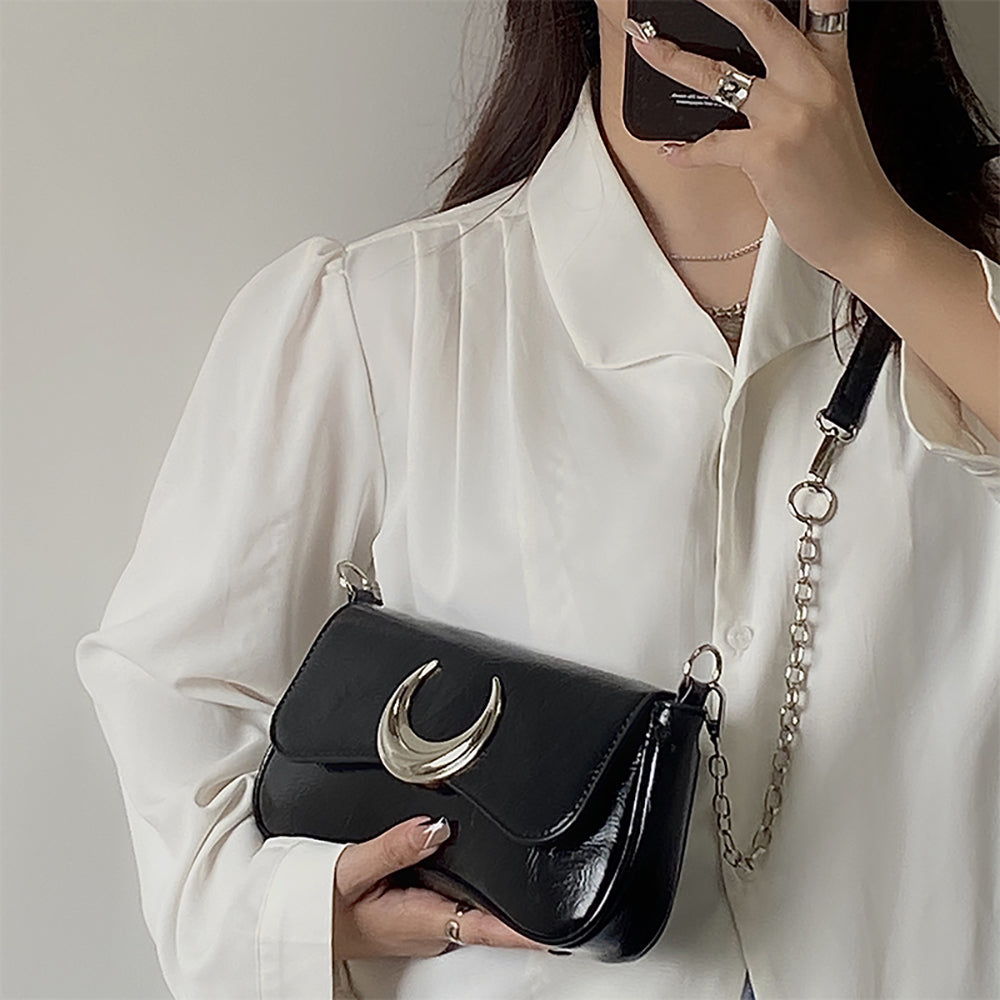 PU Swagger Sling Bag with Applique