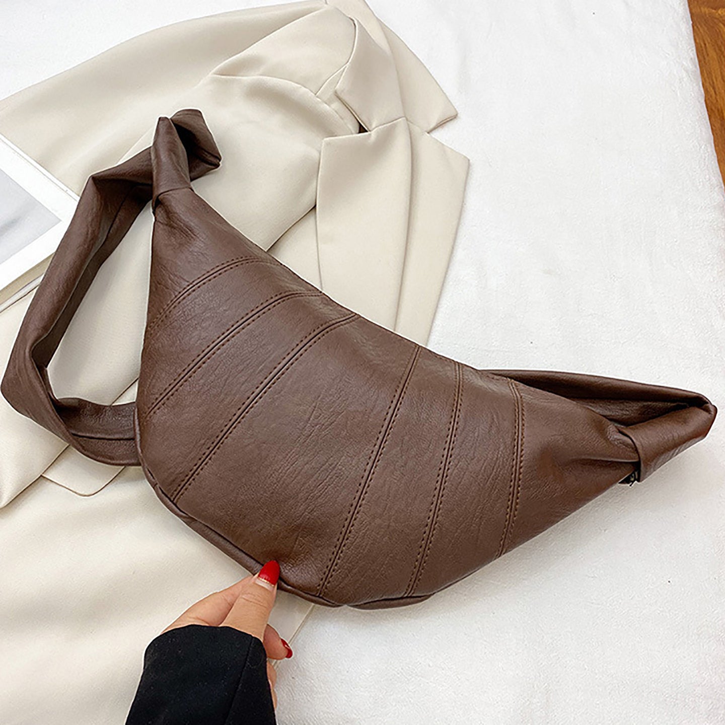 Hobo Bag with Bow Detail